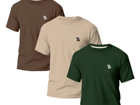 Camisetas exibidas em um catálogo digital